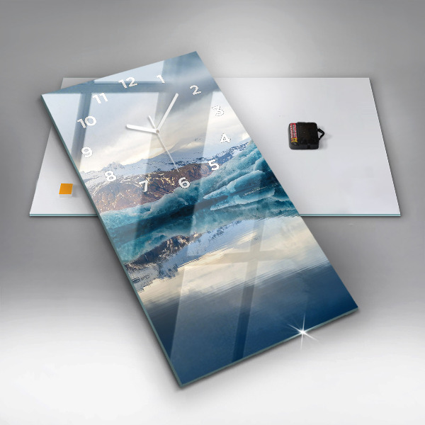 Vertikale Uhr Jokulsarlon-See in Island