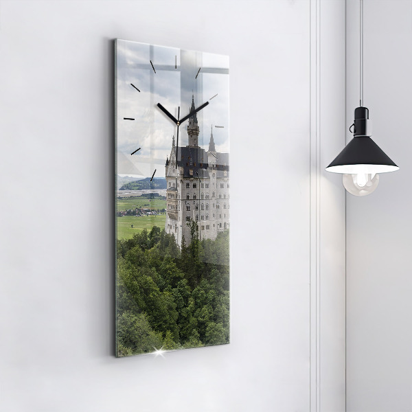 Vertikale Uhr mit motiv Schloss Neuschwanstein