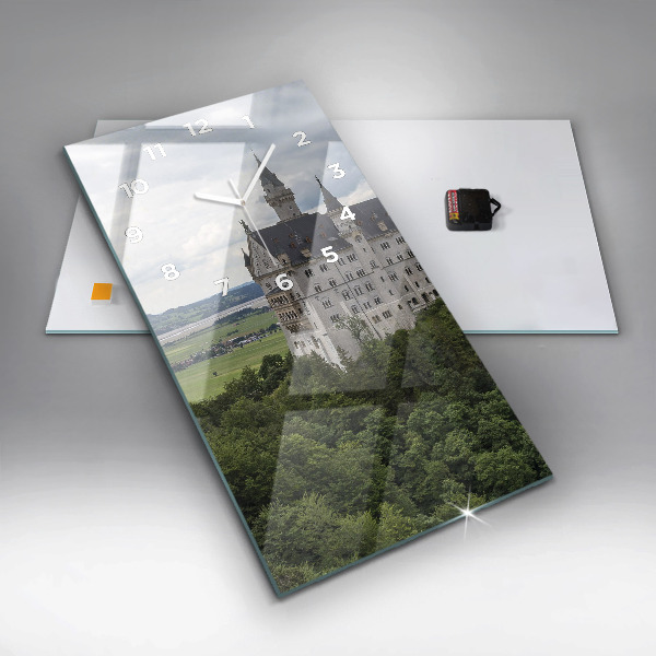 Vertikale Uhr mit motiv Schloss Neuschwanstein