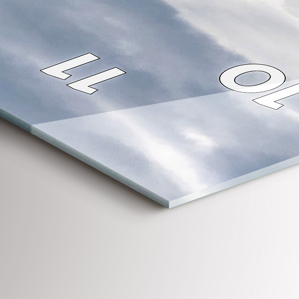 Vertikale Uhr mit motiv Schloss Neuschwanstein