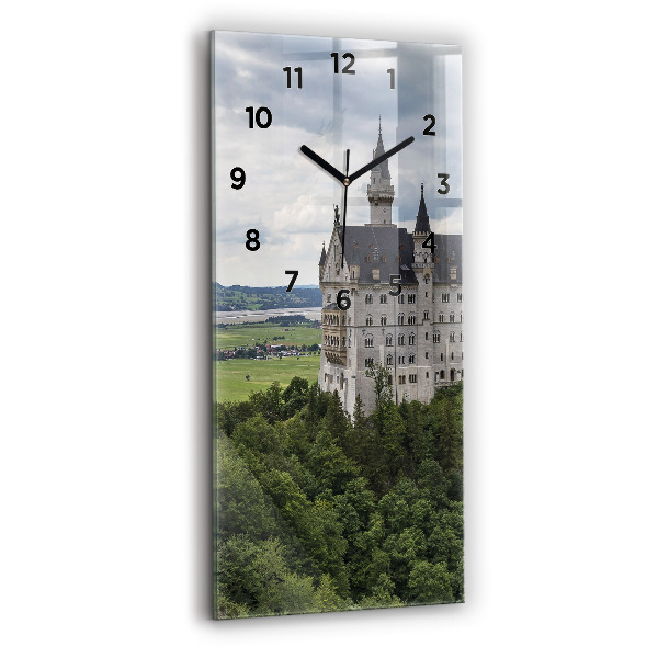 Vertikale Uhr mit motiv Schloss Neuschwanstein