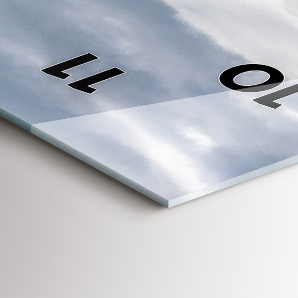 Vertikale Uhr mit motiv Schloss Neuschwanstein