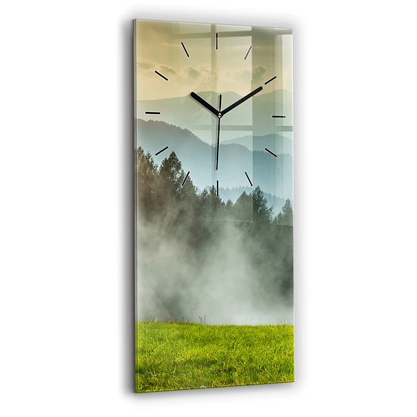Vertikale Uhr mit motiv Berglandschaft