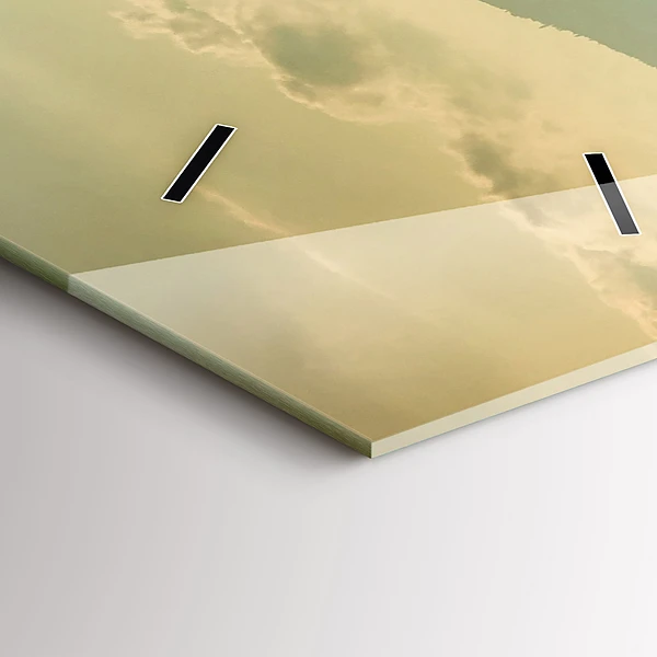 Vertikale Uhr mit motiv Berglandschaft