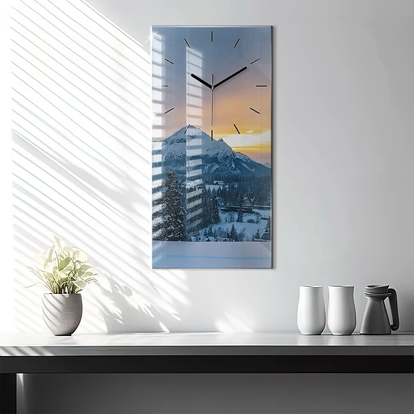 Vertikale Uhr Berglandschaft