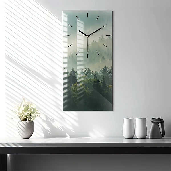 Vertikale Uhr mit motiv Sonnenaufgang Beskids