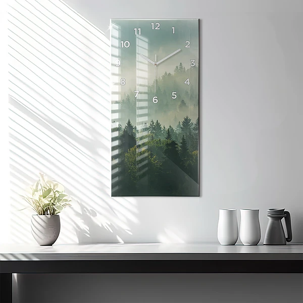 Vertikale Uhr mit motiv Sonnenaufgang Beskids