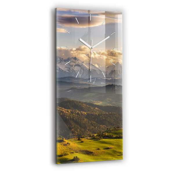Vertikale Uhr mit motiv Pieniny - Hohe Spitze
