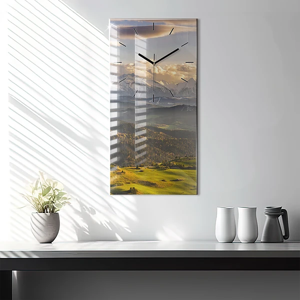Vertikale Uhr mit motiv Pieniny - Hohe Spitze