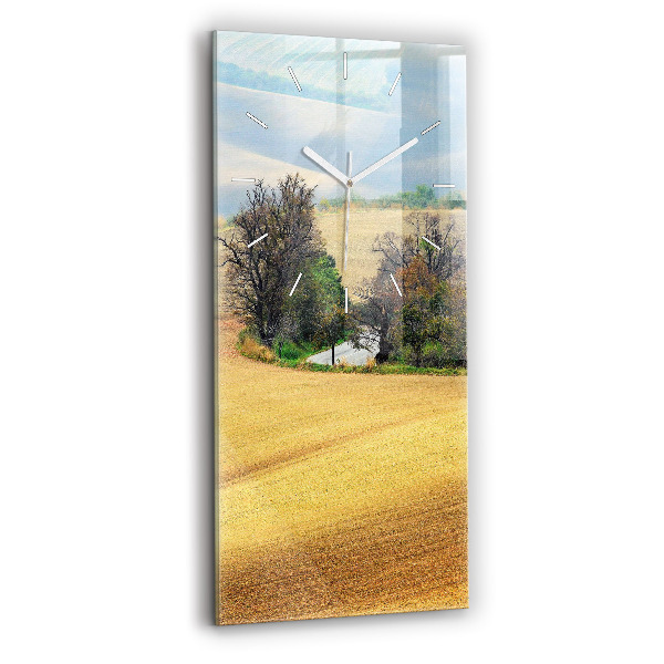 Vertikale Uhr mit motiv Mähren Ländliche Landschaft