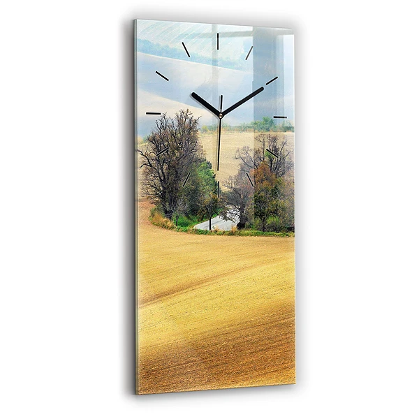 Vertikale Uhr mit motiv Mähren Ländliche Landschaft