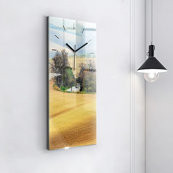 Vertikale Uhr mit motiv Mähren Ländliche Landschaft
