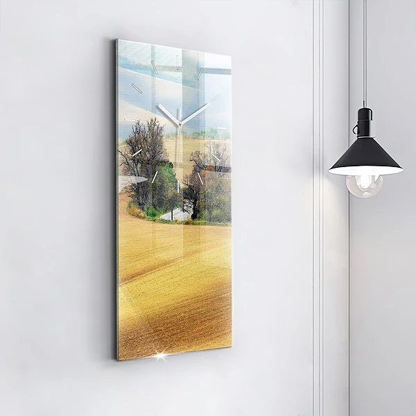 Vertikale Uhr mit motiv Mähren Ländliche Landschaft