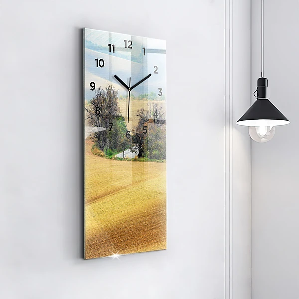 Vertikale Uhr mit motiv Mähren Ländliche Landschaft