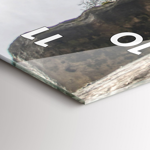 Vertikale Uhr mit motiv Felsenstadt in der Tschechischen Republik