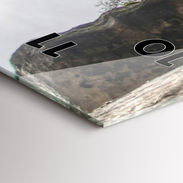 Vertikale Uhr mit motiv Felsenstadt in der Tschechischen Republik