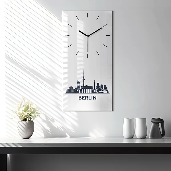Vertikale Uhr Illustration der Stadt Berlin