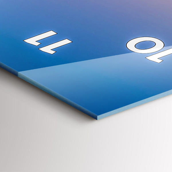 Vertikale Uhr mit motiv Hamburger Rathaus