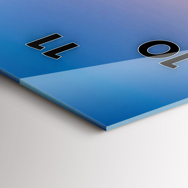 Vertikale Uhr mit motiv Hamburger Rathaus