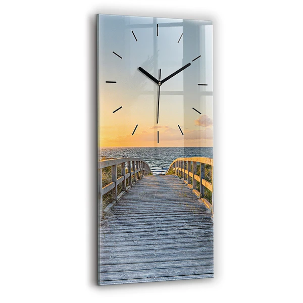 Vertikale Uhr Strandurlaub