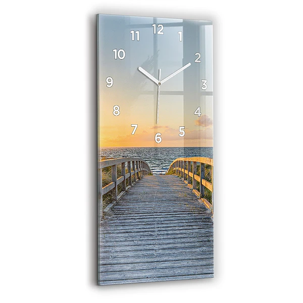 Vertikale Uhr Strandurlaub
