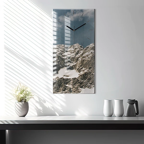 Vertikale Uhr mit motiv Watzmann Berge