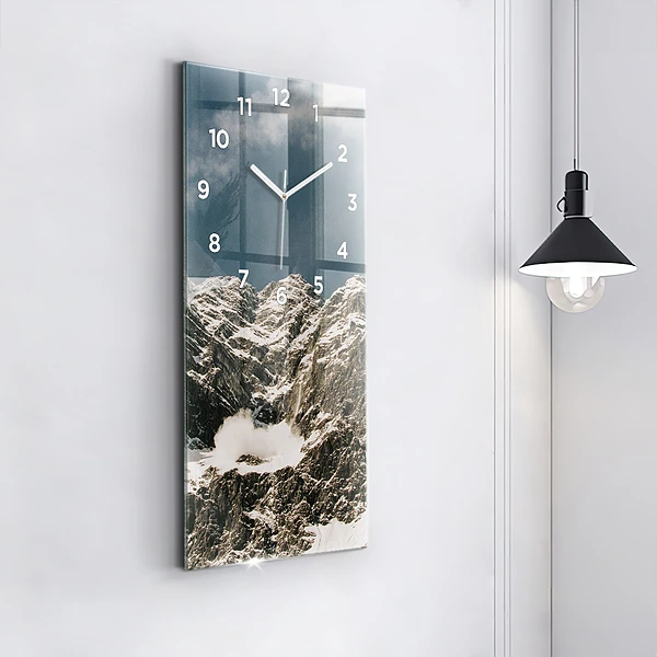 Vertikale Uhr mit motiv Watzmann Berge
