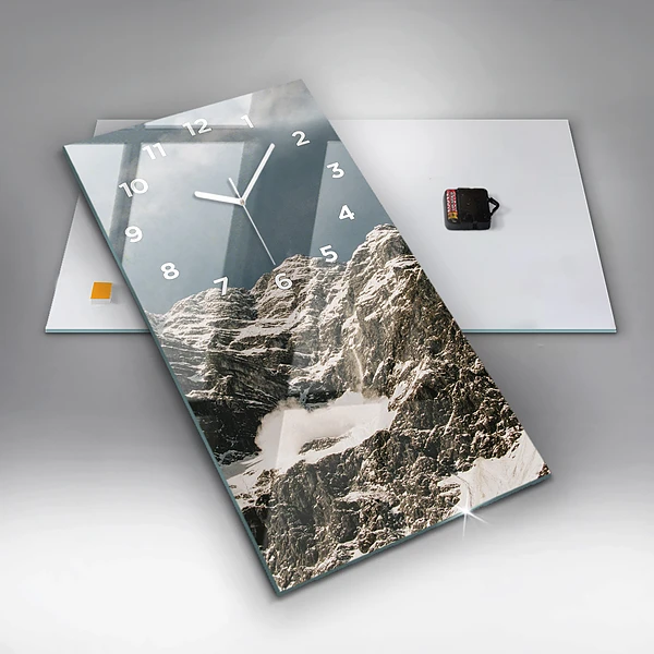 Vertikale Uhr mit motiv Watzmann Berge