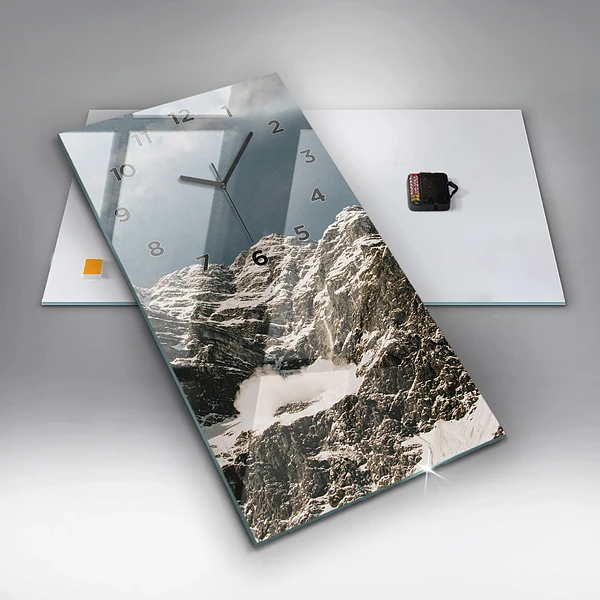Vertikale Uhr mit motiv Watzmann Berge
