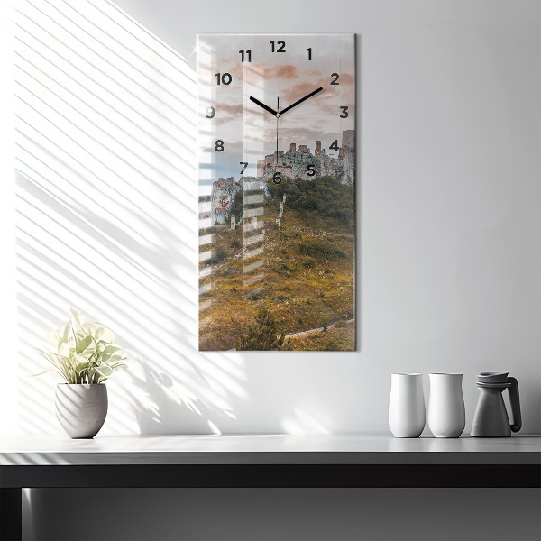 Vertikale Uhr Zipser Burg in der Slowakei