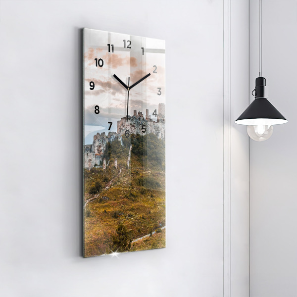 Vertikale Uhr Zipser Burg in der Slowakei