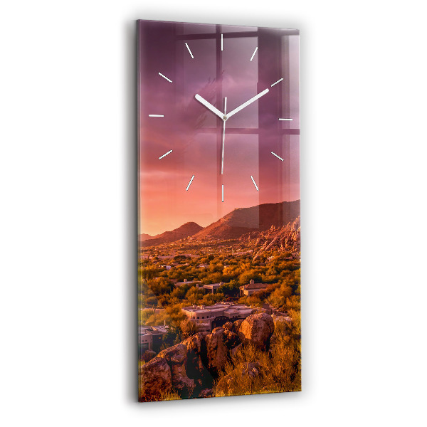 Vertikale Uhr Sonnenuntergang im Norden von Scottsdale