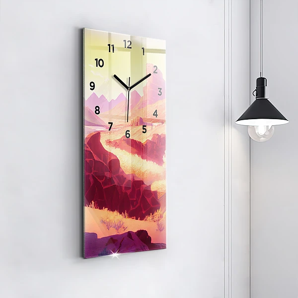 Vertikale Uhr Illustration der Wüste von Arizona