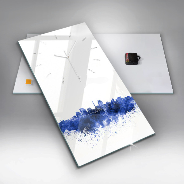 Vertikale Uhr San Antonio Aquarell