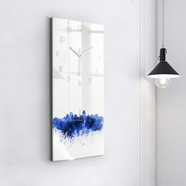 Vertikale Uhr San Antonio Aquarell