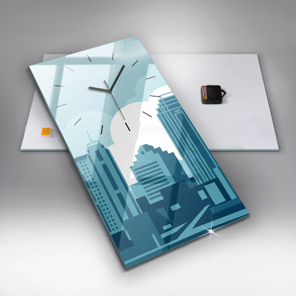 Vertikale Uhr mit motiv Architektur in den USA