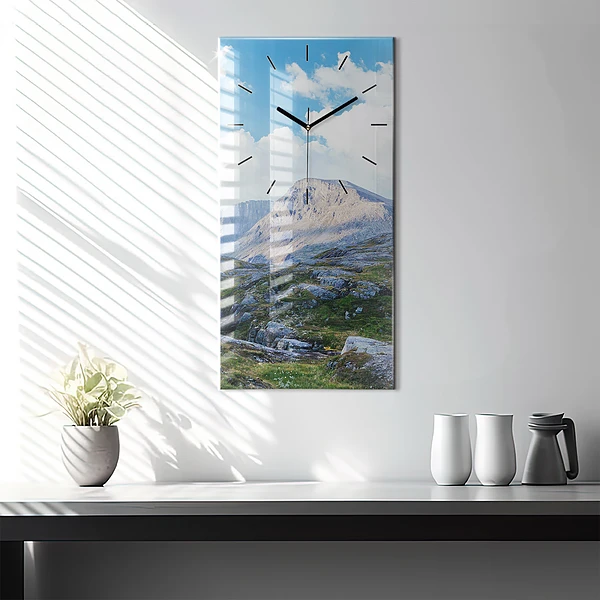 Vertikale Uhr mit motiv Felsige Landschaft