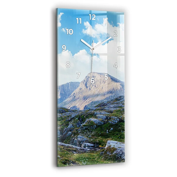 Vertikale Uhr mit motiv Felsige Landschaft