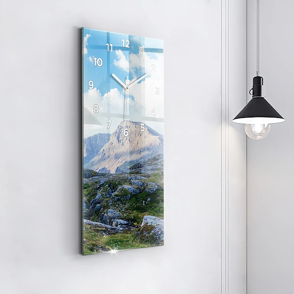 Vertikale Uhr mit motiv Felsige Landschaft