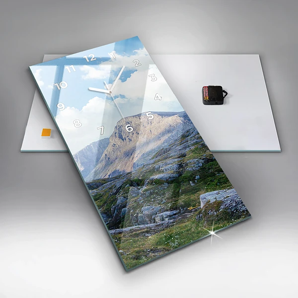 Vertikale Uhr mit motiv Felsige Landschaft