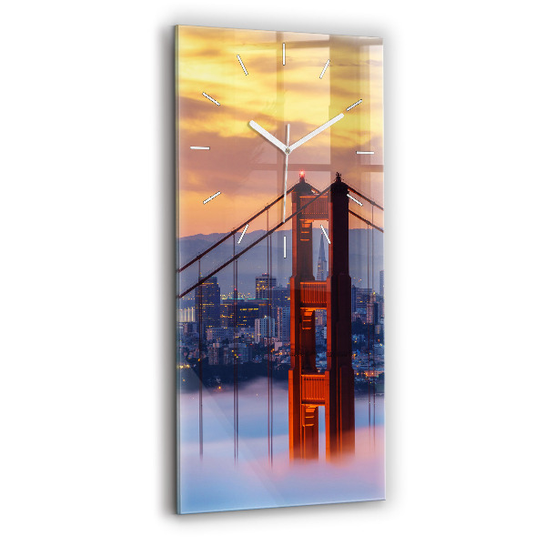 Vertikale Uhr mit motiv Brücke von San Francisco