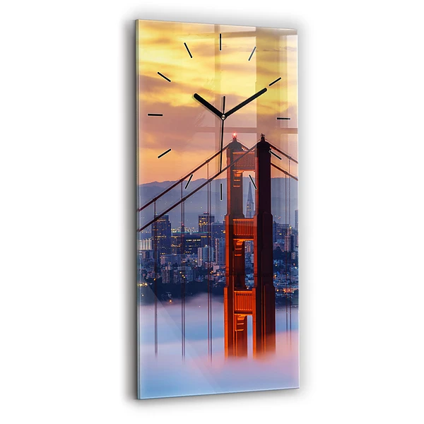 Vertikale Uhr mit motiv Brücke von San Francisco
