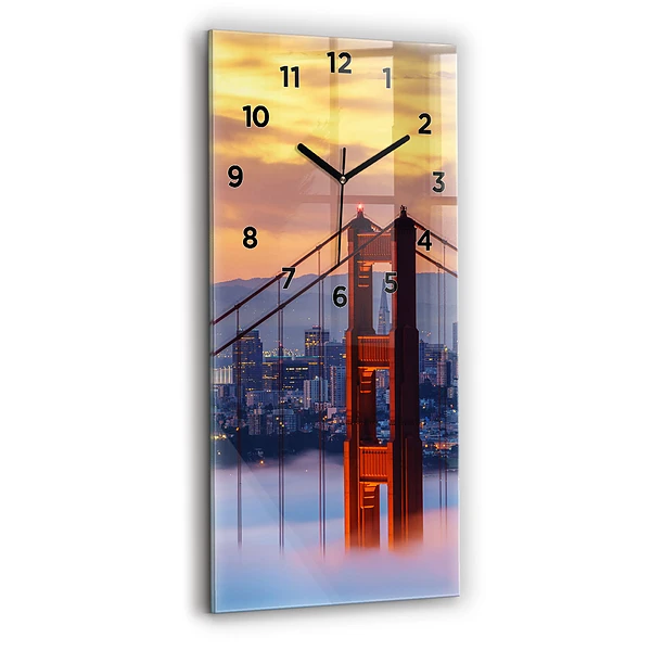 Vertikale Uhr mit motiv Brücke von San Francisco