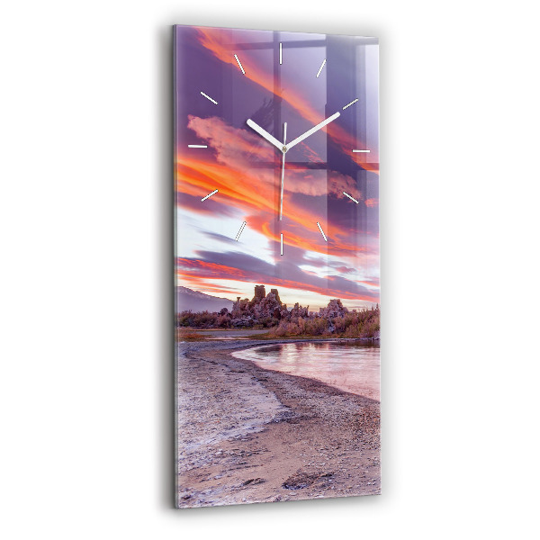 Vertikale Uhr mit motiv Sonnenaufgang in Kalifornien