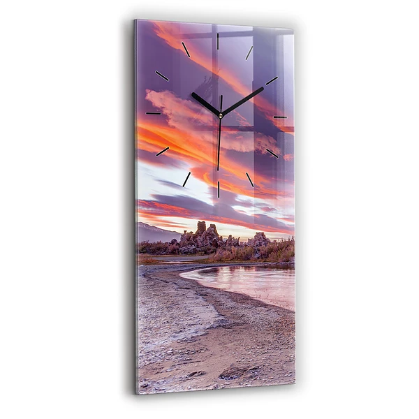 Vertikale Uhr mit motiv Sonnenaufgang in Kalifornien