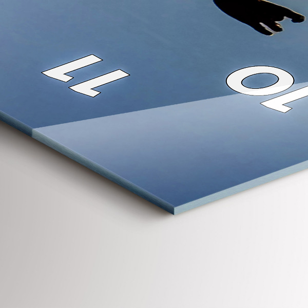 Vertikale Uhr Spanischer Tanz auf dem Meer