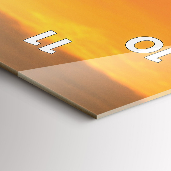 Vertikale Uhr mit motiv Lavendelwiese Frankreich