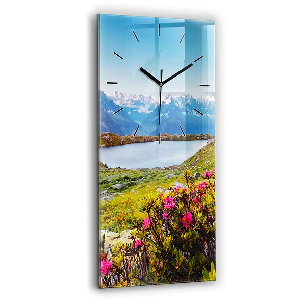 Vertikale Uhr mit motiv Gletscher Mont Blanc Chamonix