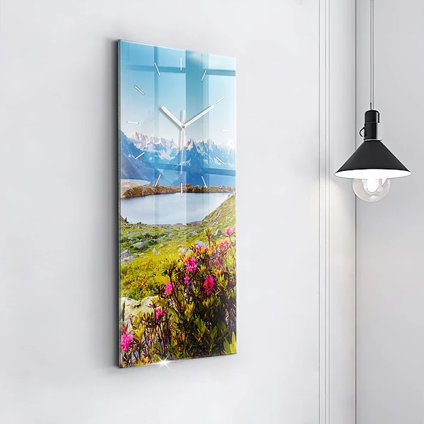Vertikale Uhr mit motiv Gletscher Mont Blanc Chamonix