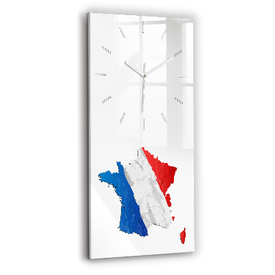 Vertikale Uhr Flagge von Frankreich